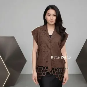 Elana Vest /  Wanita by It me Retno   korea  style baju    cewek Vest cherish  vest  wanita vest  import  bangkok  terbaru  2025 agit top
