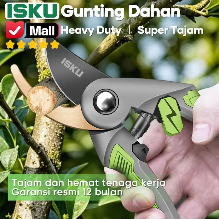 NEW PRODUK ISKU GUNTING DAHAN RANTING POHON BONSAI BUNGA BUAH SK5 JEPANG PRUNING SHEARS ALAT POTONG KEBUN PISAU SUPER TAJAM TEBAL 4MM KAPASITAS 20MM PEGAS ANTI PEGAL GAGANG KARET NYAMAN PERTANIAN KUNCI PENGAMAN ALAT BERKEBUN AWET