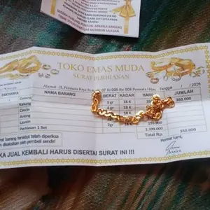 gelang tangan NORY lapis em4s 24k paling laris terjual