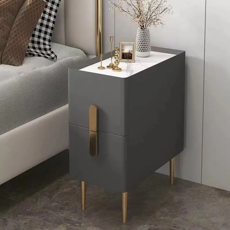 【SG-STOCK】Bedside cupboard cabinet wood bedside table bedroom drawer cabinet coffee table bedside cabinet storage cabinet