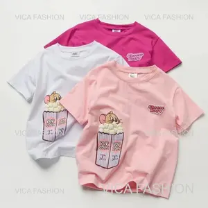 VICA FASHION Kaos Anak Terbaru Import Bangkok Santai Fashion Bahan 100% Cotton Combed Sablon Digital Transfer Film DTF Ukuran No 4-13 Cocok untuk Cowok dan Cewek