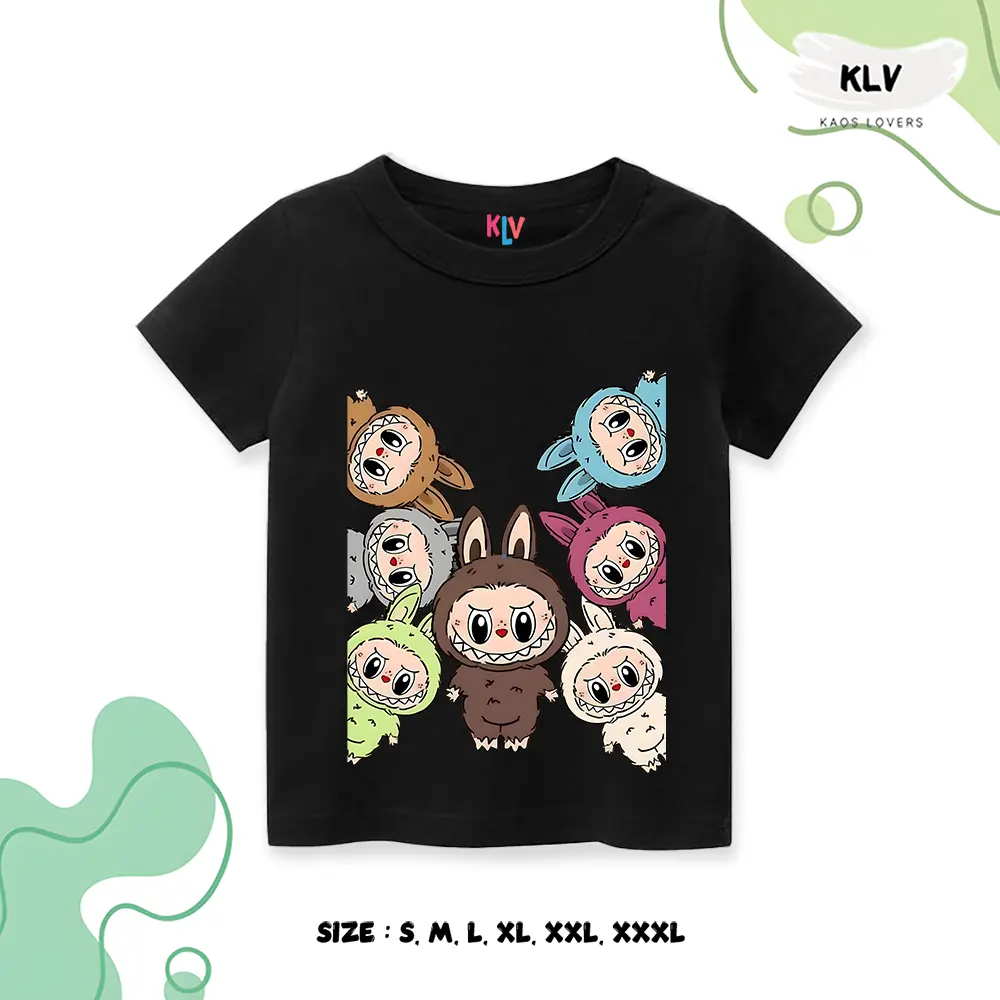 Kaos Anak Unisex Gambar Colorfull Distro 30s Sablon daily atasan