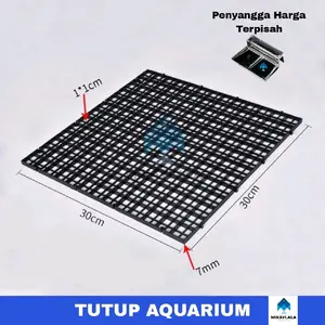 Tutup Aquarium Penutup Akuarium Tatakan Kaca Aquascape Ikan Anti Loncat