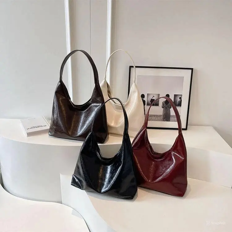 Tas Totebag Kuliah Wanita Estetik Muat Laptop PU Sintetis Leather Premium Terbaru