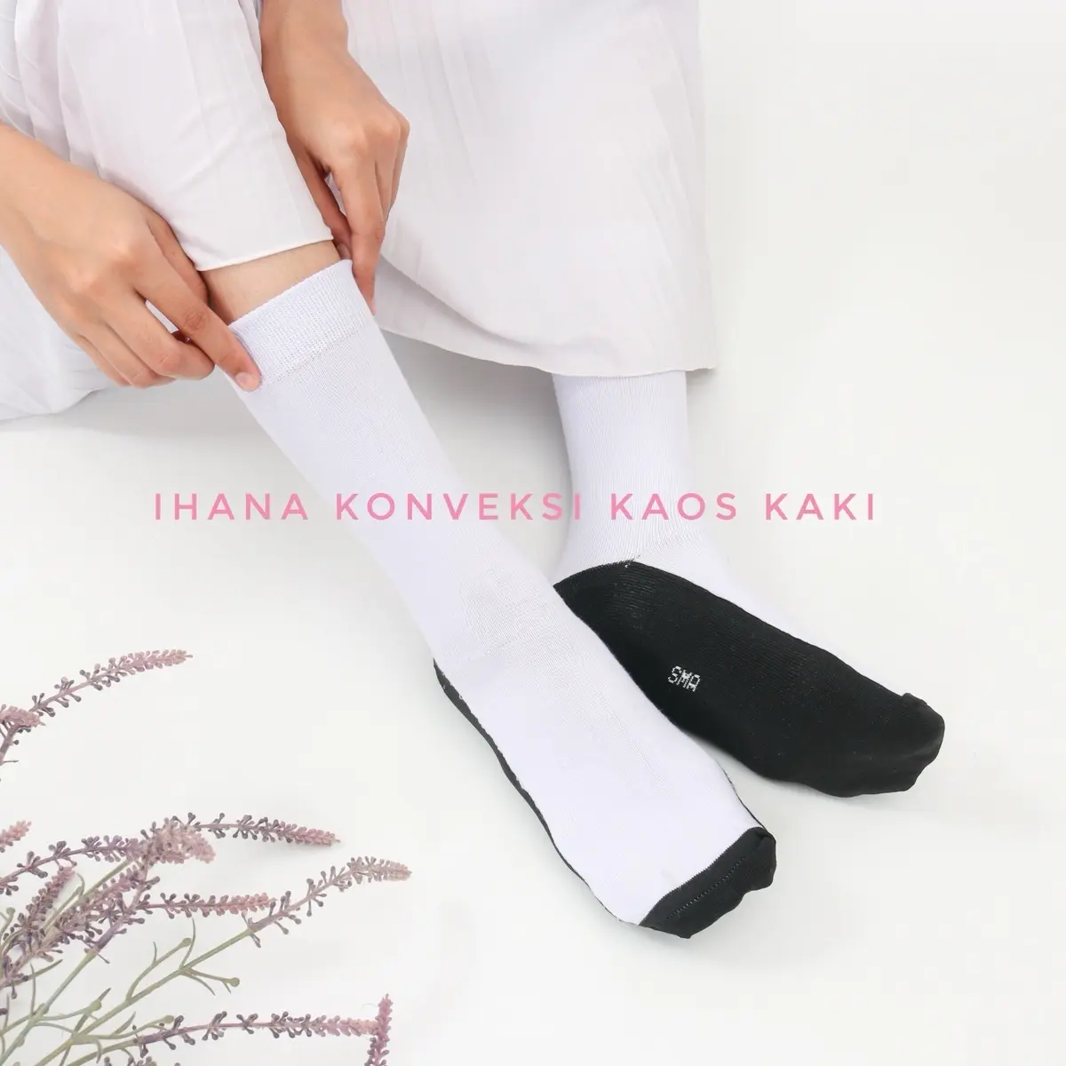 Lusinan Kaus kaki anak Sekolah hitam putih 100% katun PE  / kaos kaki sekolah SMA SMP SD / kaos kaki hitam putih tebal ORI / katun PE spandek 100% Fashion