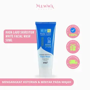 [ FREE ONGKIR ] Mewwa Beauty - HADA LABO Shirojyun Ultimate White Facial Wash 50ml - Pembersih Wajah Original BPOM