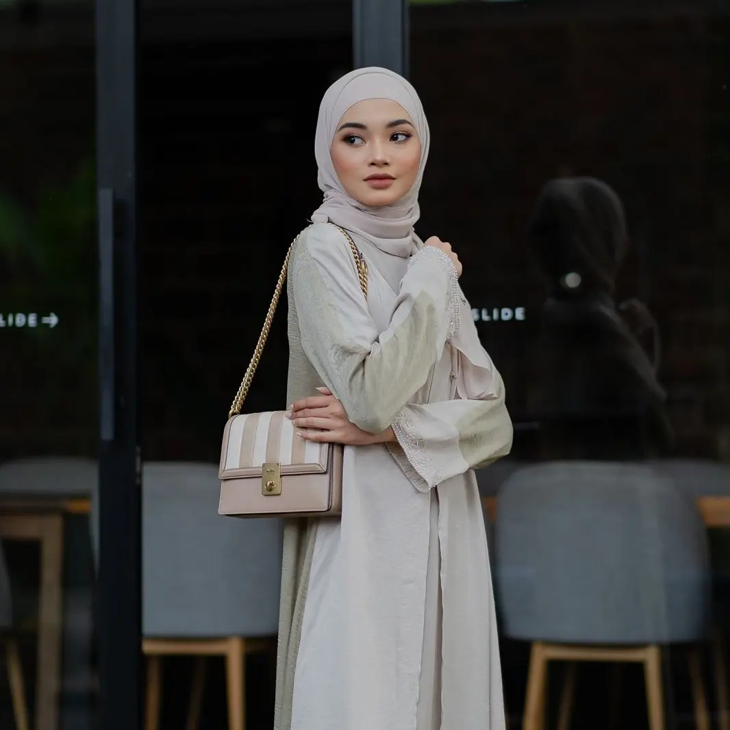 MREEN - Rana Outer Bahan Santorini Payet Pasir Premium Cantik Muslim ...