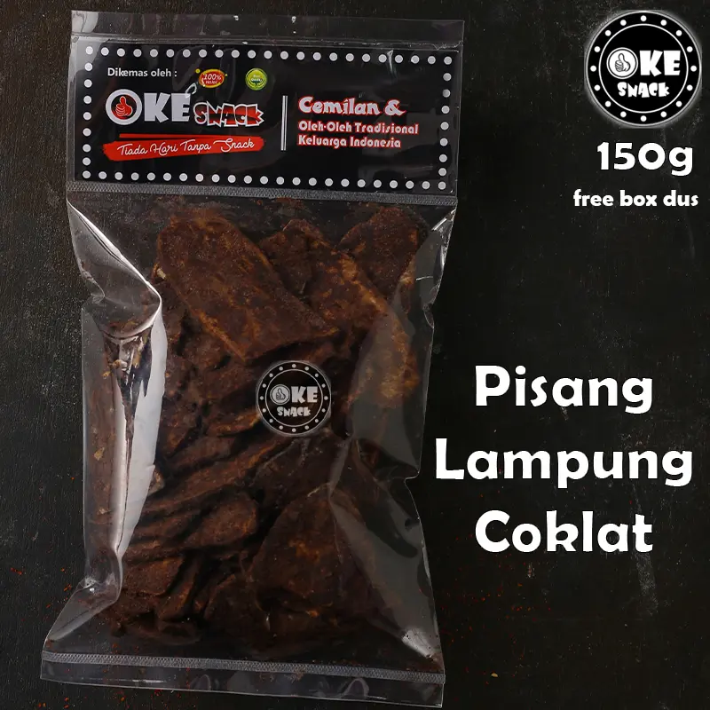 Keripik Pisang Coklat Lampung Manis Cokelat Food