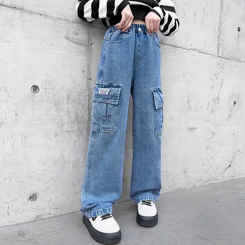 NEW!! CELANA CULOT KARGO ANAK PEREMPUAN IMPORT UMUR 6-11 TAHUN Fashion Kulot Jeans Motif Cantik