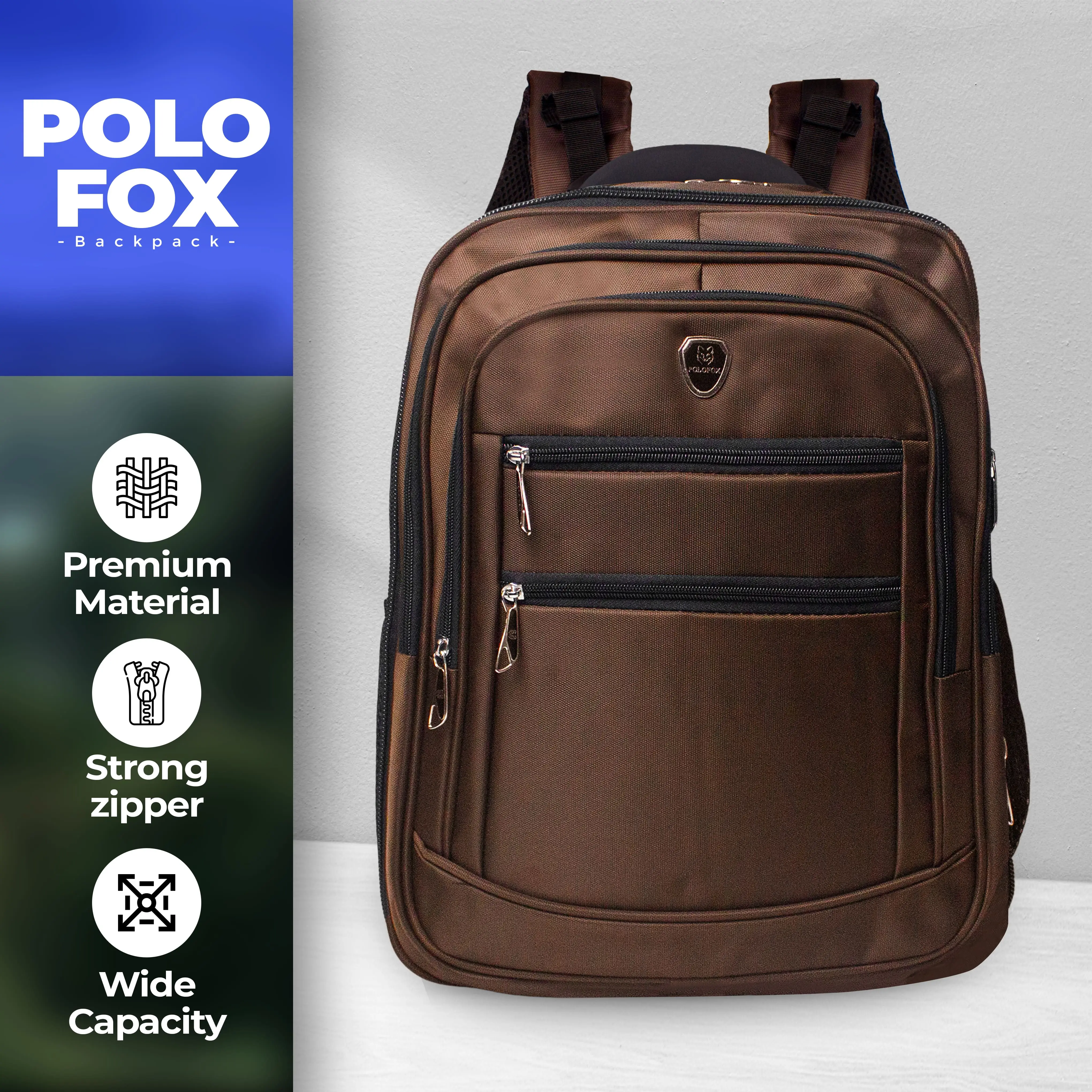 (Grosir Aneka Tas) Tas Ransel POLO FOX 18" inch. sangat cocok untuk Tas Kerja, Tas Sekolah, Tas Laptop, Tas Travel Ransel