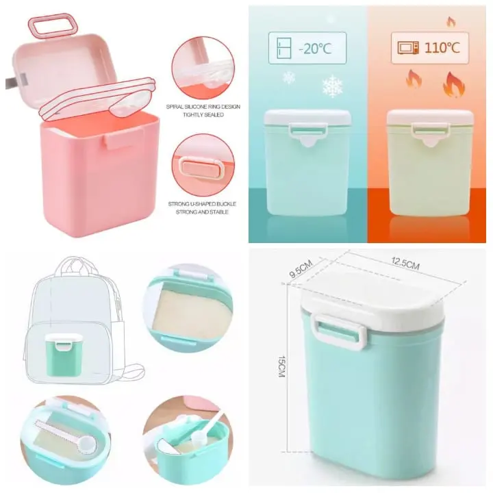 Tempat Kotak Susu Besar 400 gram / 800 ml Wadah Penyimpanan Bayi Bubuk dispenser susu bayi