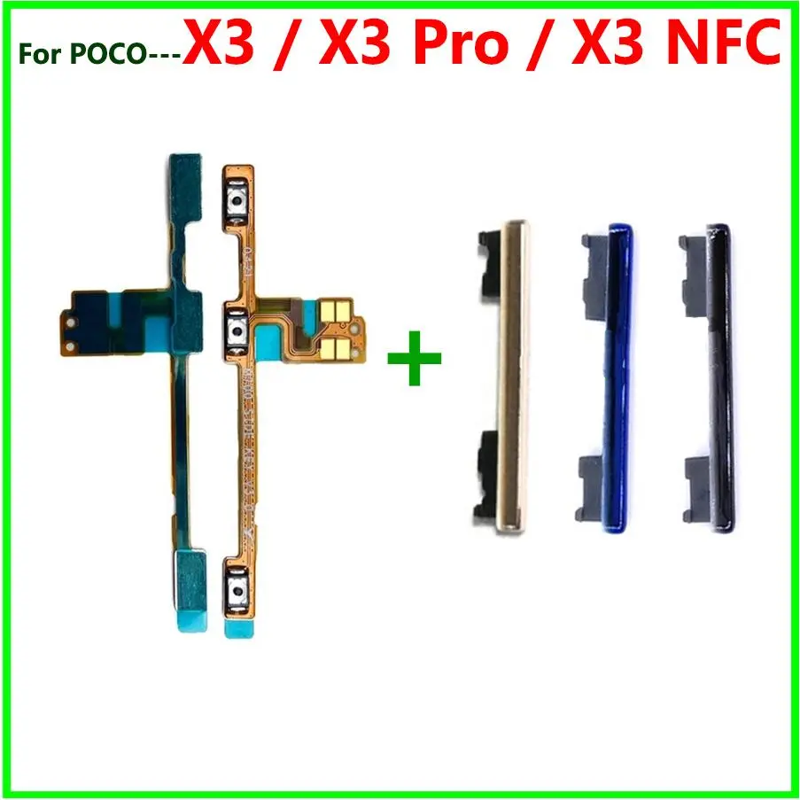 Nút nguồn linh hoạt cho âm lượng, dành cho POCO X3 Pro NFC, công tắc ...