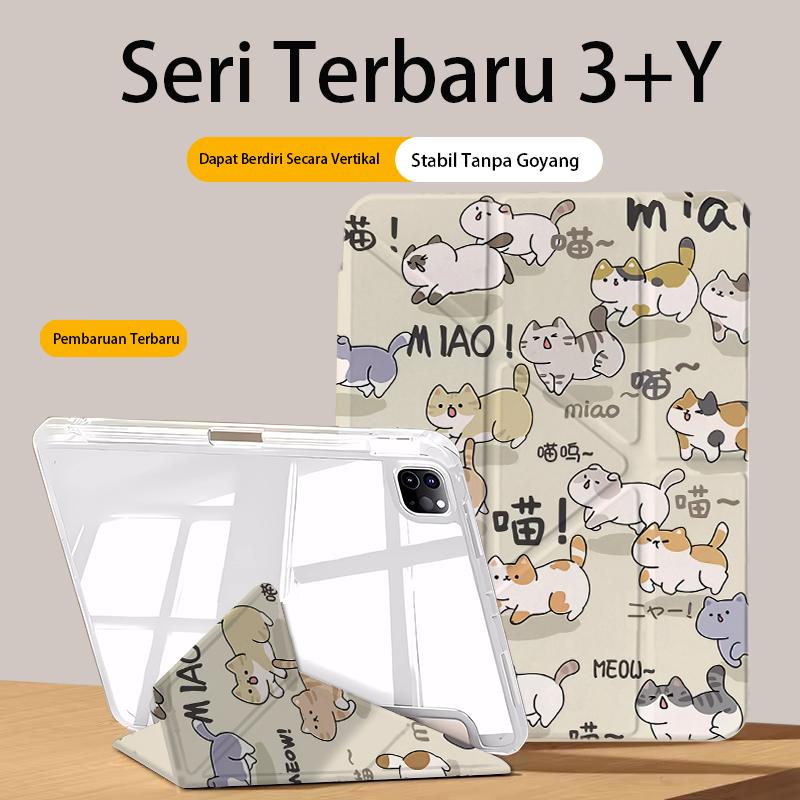 New 3+Y Tablet Case For Redmi Pad2 11" 2025,For XiaomiPad 6/6Pro 11",Redmi Pad SE 11",Redmi Pad Pro 12.1",For POCO Pad Pro12.1",Redmi Pad 10.6",Xiaomi 6s Pro-12.4", Cute Cartoon With Pen Slot Cover