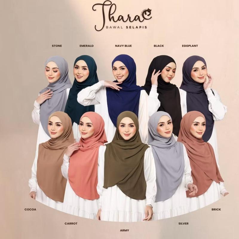Selapis Thara Kekupu Korea Chiffon