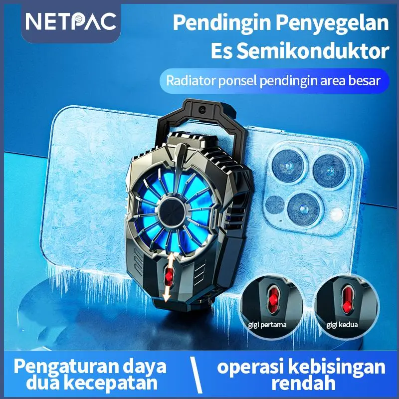 NETPAC Fan Cooler X20 Funcooler Radiator Adjust Gear Pendingin Hp Kipas Cooling Fan Gaming