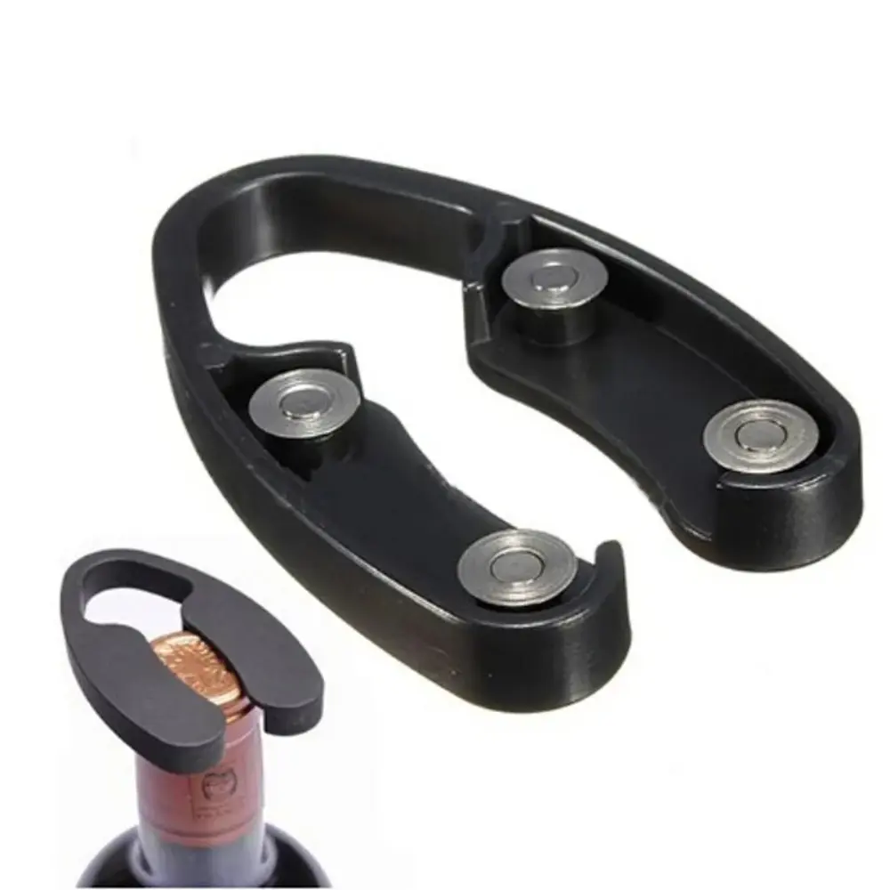 Kitchen Gadget Black/ Bottle Ergonomic Design Handheld Wine Bottle Openers Bottle Cap Bottle Foil Remover Champagne
