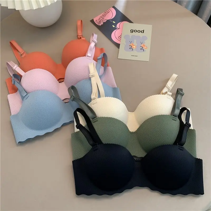 4 Pieces ！ Bra / bh wanita 909 busa tipis bh sport kain lembut Pakaian 909