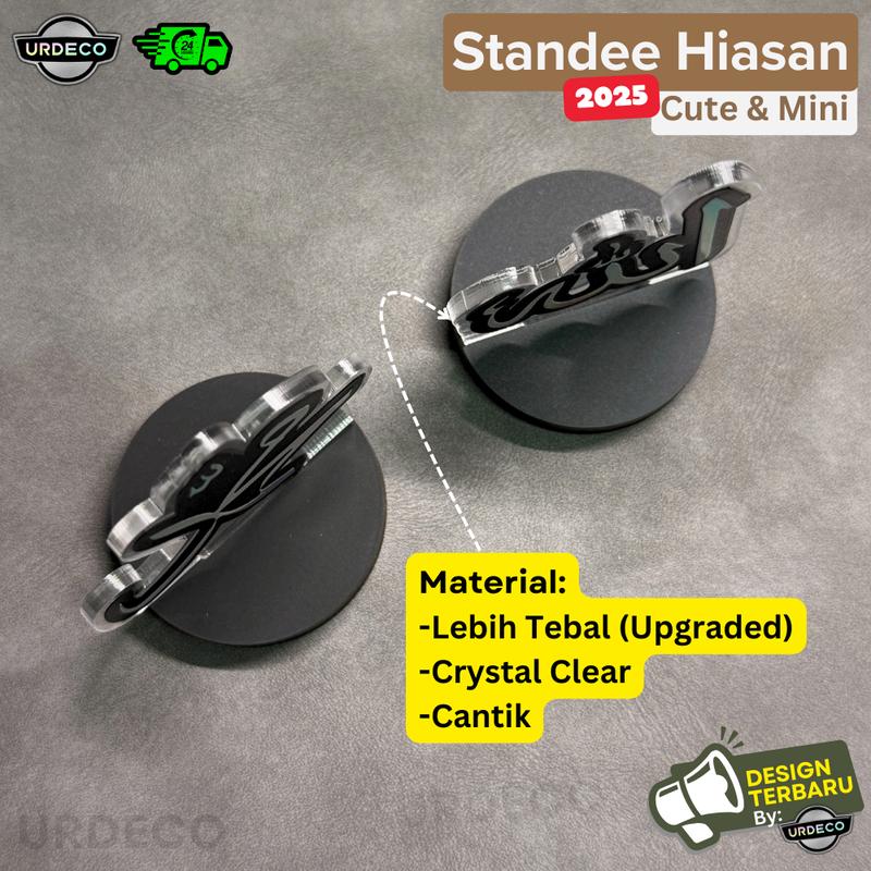 Standee Islamik Comel 2025 Mini Hiasan Dashboard Kereta & Meja / Pejabat / Rumah (Free Tape) Car Decoration