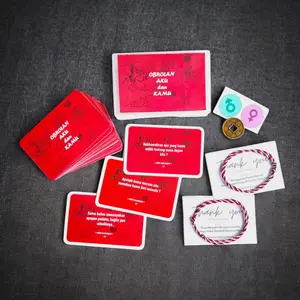 Kartu Permainan Obrolan aku dan kamu Mirip Kartu Truth Or Dare 50 kartu - kartu permainan untuk mengenal lebih dekat pasangan kita