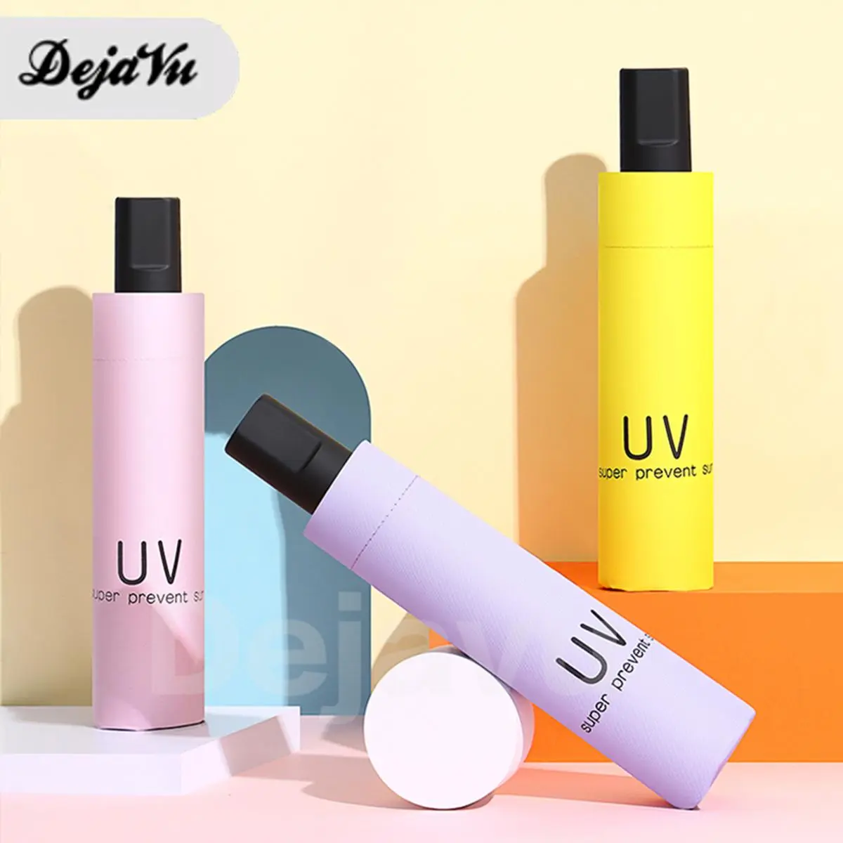 Dejavu payung anti UV payung lipat anti air umbrella panjang anti panas HPY106