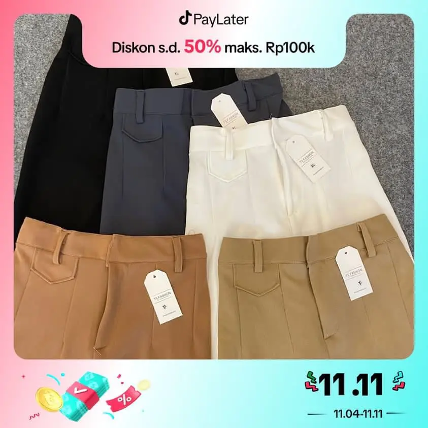 TS Fashion - Oro Pants Knit Celana Panjang Korean Style / Celana Panjang Highwaist Panjang Hitam