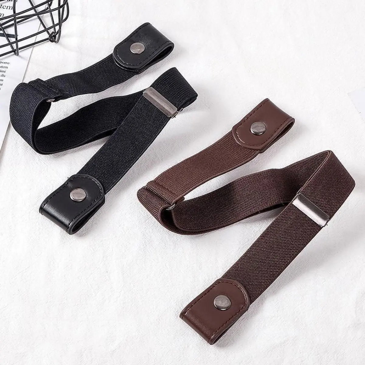 Thắt Lưng Vô Hình Phong Cách Hàn Quốc, Thắt Lưng Unisex, Co Giãn, Có Thể Điều Chỉnh, Dễ Phối Đồ, Dành Cho Nam Và Nữ