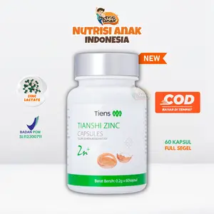 [Nutrisi Anak] Tianshi Zinc Capsules Original - Dilengkapi Bubuk Protein Telur - Vitamin Anak BPOM