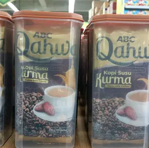 ABC Qahwa Kopi Susu Kurma Rasa Kurma 270g Gratis Toples Cantik untuk Minuman Harian