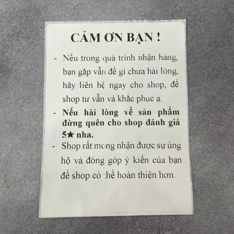 Tặng 1 Thư Cảm Ơn Anh Em Đã Tin Tưởng