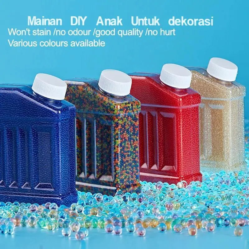 Manik-manik kristal dekoratif. Mainan air anak-anak. Dekorasi pot tanaman, manik-manik dekorasi kolam, hiasan.