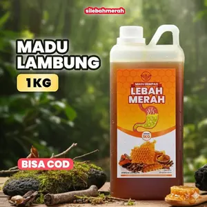 Promo 1Kg Madu Lambung Herbal Membantu Masalah Asam Lambung Maag Gerd Mual Kembung Muntah dan Gangguan Pencernaan Si Lebah Merah