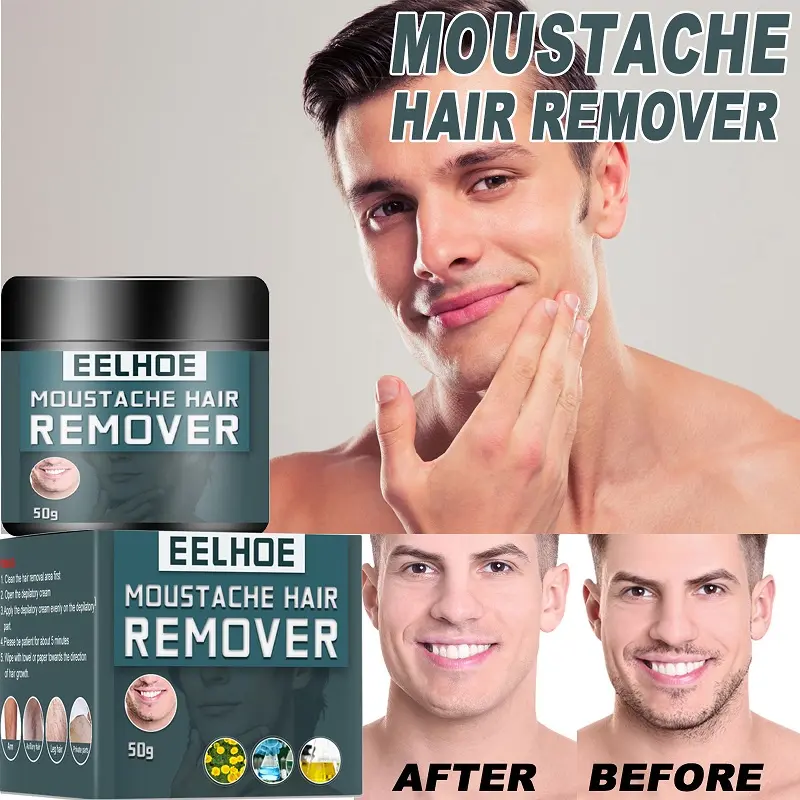 Men Permanent Hair Removal Cream Remove Facial Beard Face Cream New Mild Fresh Epilation Body Armpit Chest Hair Painless Remover