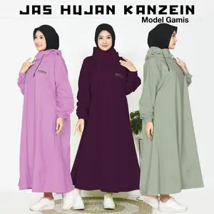 JAS HUJAN GAMIS WANITA MUSLIMAH MURAH KUAT TEBAL ELASTIS PREMIUM AWET