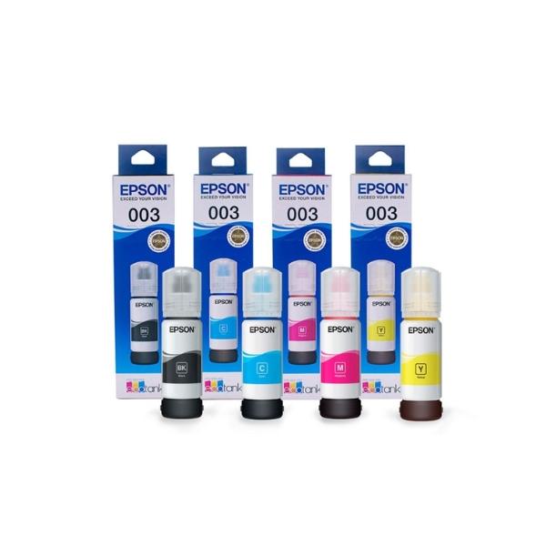 Tinta Botol Epson 003 T003 T-003 L1110 L1210 L1250 L3110 L3210 L3150 L3250 L5190 L5290 L11050 1 SET CYMK ORIGINAL Tinta Botol Epson 003 T003 T-003 L1110 L1210 L1250 L3110 L3210 L3150 L3250 L5190 L5290 L11050 1 SET CYMK ORIGINAL