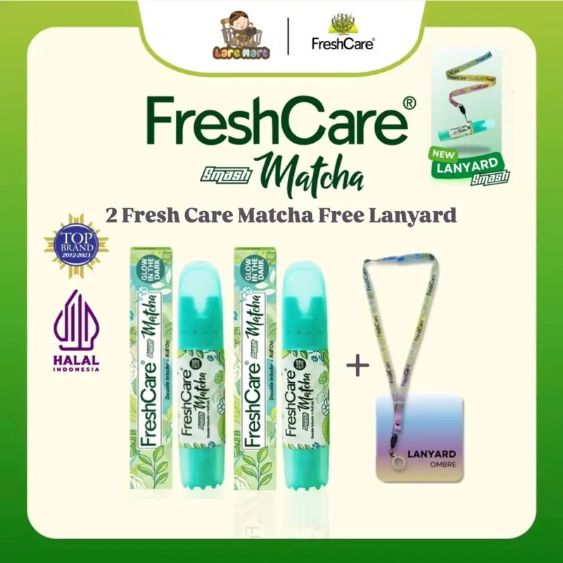 FREE New LANYARD !! 2 Fresh Care Smash Matcha 8 ml