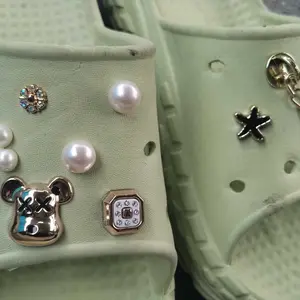 TEFANSY Aksesori sepatu gesper sepatu tiga dimensi sepatu dekoratif sandal sandal gesper sepatu yang bisa dilepas sepatu kartun lucu sepatu wanita