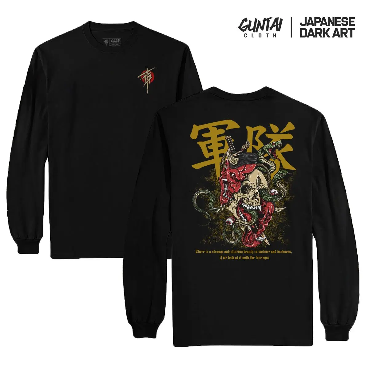 Longsleeve Kaos Distro Jepang Original Tshirt Pria Branded Japanese TRUE TENGU Art Guntai Cloth Combed Kain Lembut Merah Nyaman Panjang Rib Sablon Soft Tangan Longsleeve Kaos Distro Jepang Original Tshirt Pria Branded Japanese TRUE TENGU Art Guntai Cloth Combed Kain Lembut Merah Nyaman Panjang Rib Sablon Soft Tangan