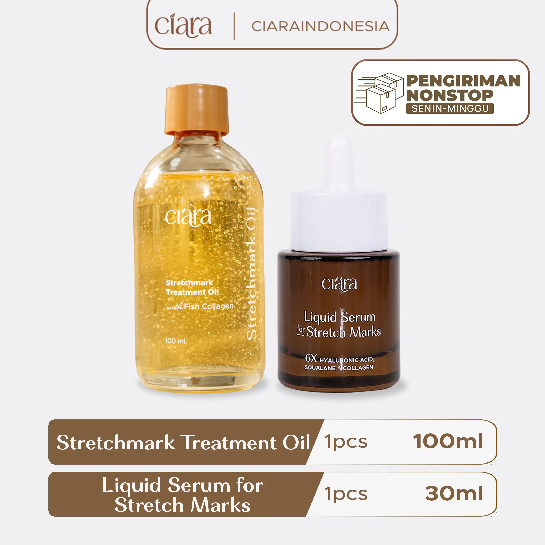 Ciara Stretchmark Treatment Oil  X Stretchmark Serum Bumil Busui