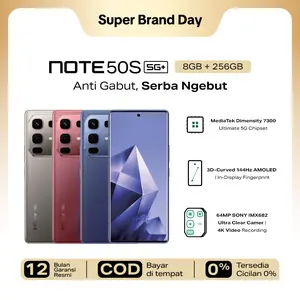 Infinix Note 50S 5G+ 8/256GB - Up to 16GB Extended RAM - Dimensity 7300 Ultimate - 6.78” 3D Curved FHD+ Amoled - 64MP OIS - 5200 mAh - NFC