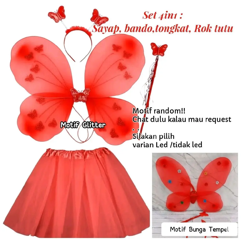 set 4in1 merah