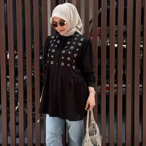 GAGE-Shaina Atasan Blouse Wanita Bordir Tamara Bahan Rayon