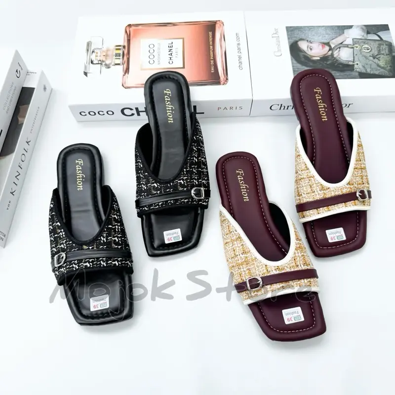 Sandal Wanita Empuk Kekinian Sandal Korean Style 2025