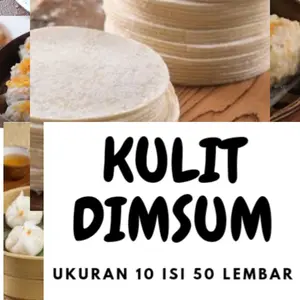Kulit somay/dimsum ukuran 6-10 cm isi 50 lembar sangat cocok untuk membuat dimsum ataupun somay lembut  tipis dan lentur
