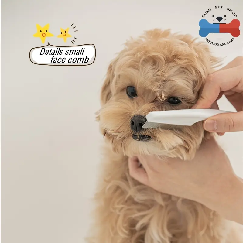 Pet Flea Comb dog cat hair comb stainless steel needle fur comb Dog Eye Combs Tear Stain Remover Combs