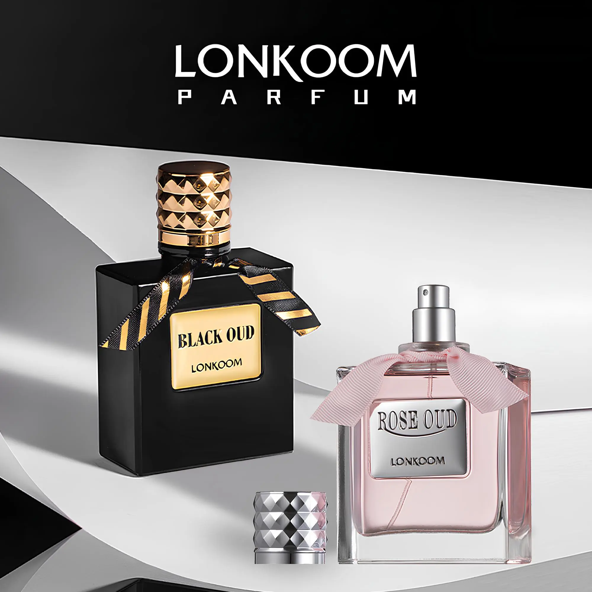 LONKOOM Parfum Couple Pasangan Black O Rose O 100ml Parfume Tahan Lama Wangi 5-6 jam