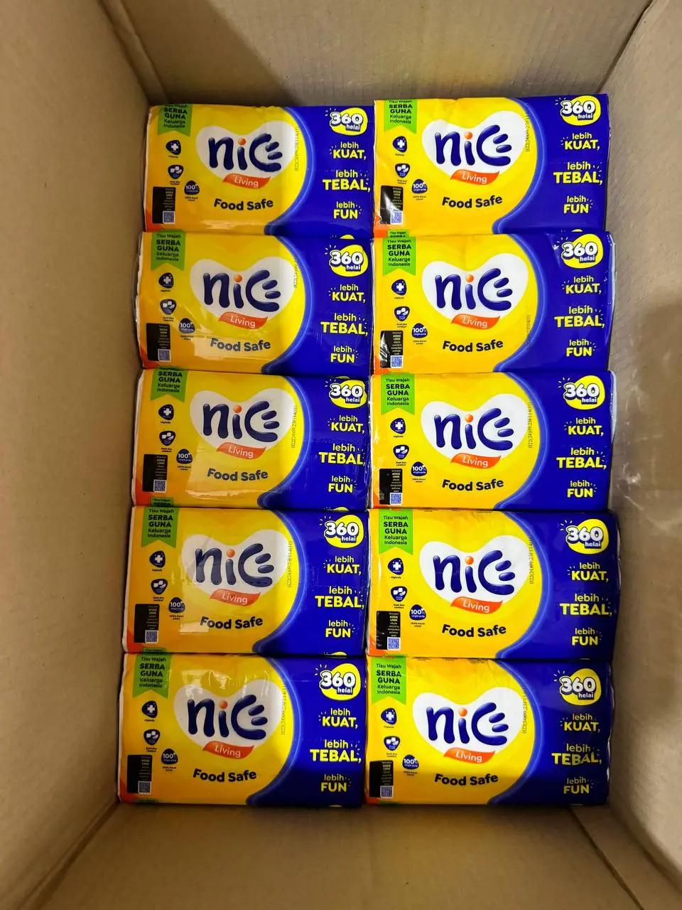 PAKET 20 PCS Tissu Wajah Nice 360 Sheets 2ply Lembut Tisu Facial