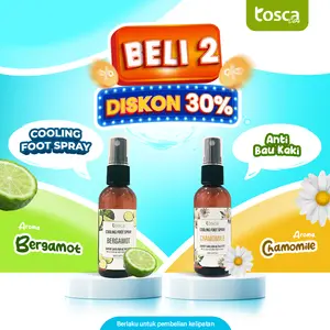 [DAPAT 2 DISKON 30%] Cooling Foot Spray Tosca Deodorant Kaki Penghilang Bau Kaki