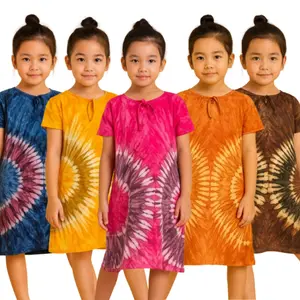 Daster Kaos Abstrak Anak Perempuan Murah  Motif V Dress Baju Anak Kekinian Terbaru