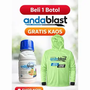 FUNGISIDA ANDABLAST 525SC Gratis Kaos - 250ML Untuk Tanaman Padi & Jagung Perlindungan Sistemik Protektif Kuratif Daun