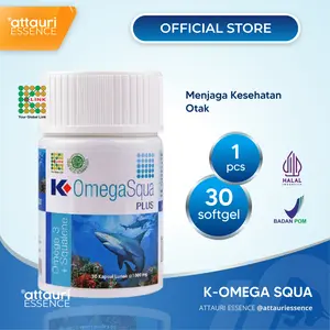 K Link K OmegaSqua Plus Original Squalene & Lecithin 1 Botol 30 Softgel Minyak Omega Ikan Omega 3 K Link Original Store K-Link Original Store Attauri